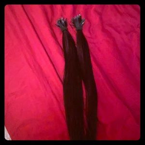 2 packs Real human hair 100% natural 18” long